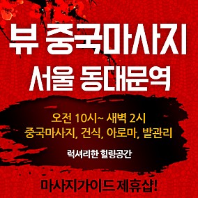 동대문 뷰 중국마사지